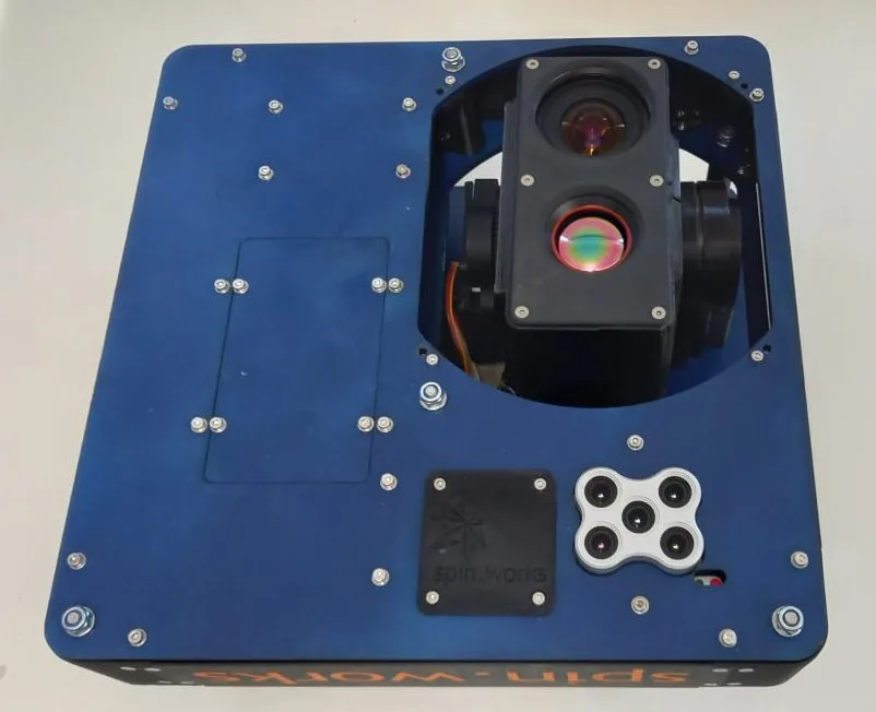 ASTRIIS UAS hyperspectral and thermal gimbal